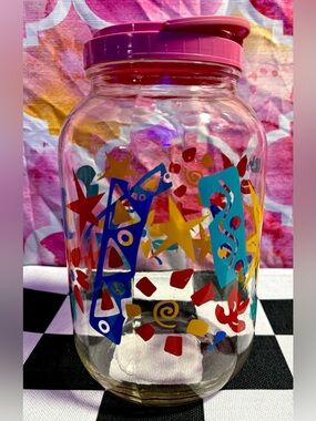 Vintage Anchor Hocking Sun Tea Jar Celestial  Sun Moon Stars